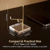 12 Piece Gold Crystal Display Stand, 2x2x3.5"