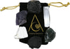 House Protection Crystal Set - Amethyst, Scolecite, Black Tourmaline, Selenite, and Moss Agate