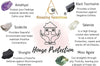 House Protection Crystal Set - Amethyst, Scolecite, Black Tourmaline, Selenite, and Moss Agate