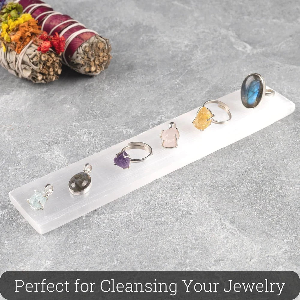 Selenite Crystal Charging Plate - 7.5"