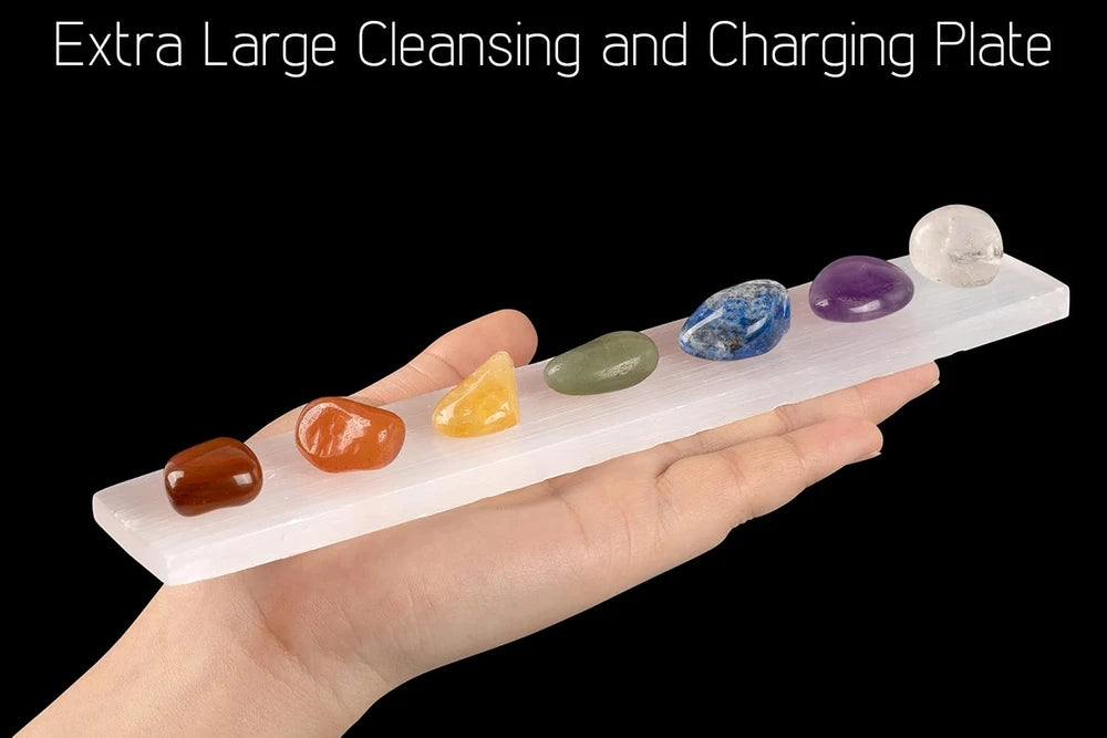 Selenite Crystal Charging Plate - 7.5"