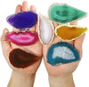 10 Piece Polished Agate Geode Crystal Table Slices