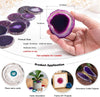 10 Piece Polished Agate Geode Crystal Table Slices