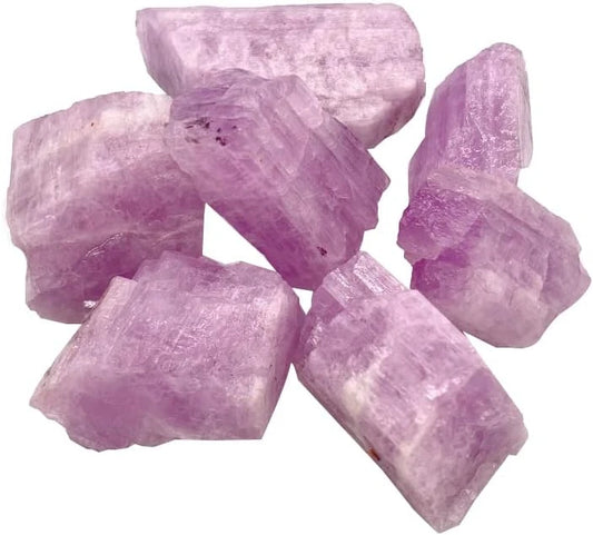 100g Natural Rough Kunzite Stone Crystal Specimen