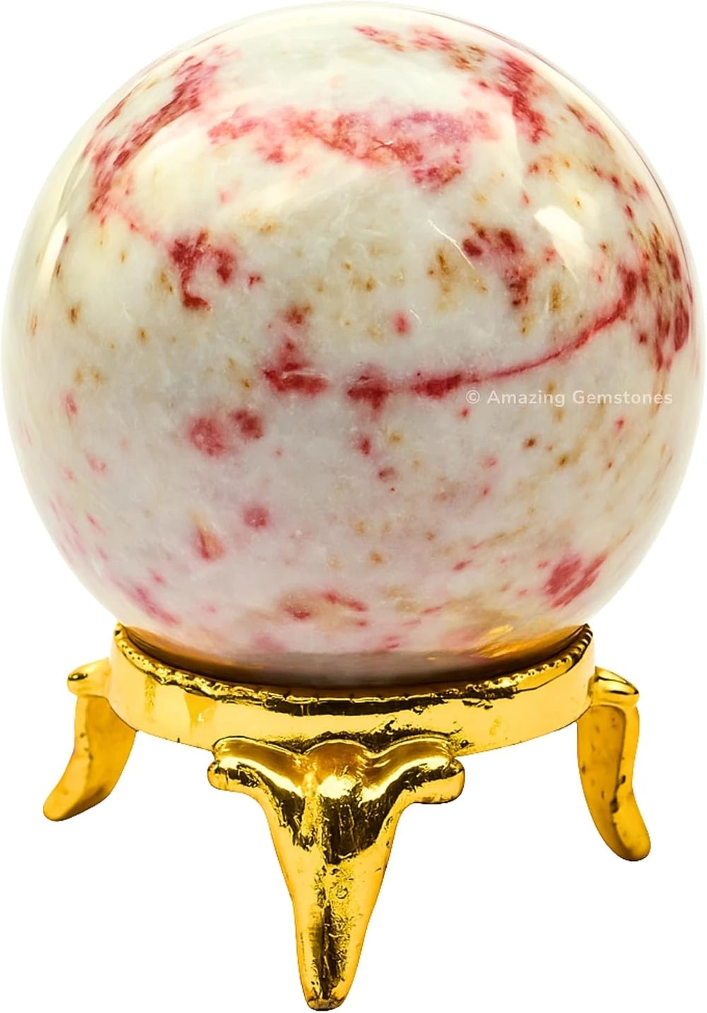 2 Inch Cinnabarite Crystal Meditation Sphere